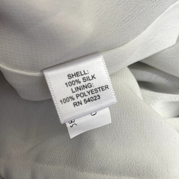 Vintage Banana Republic Silk Midi Dress Bow Geometric Print Y2K Size 6 NEW - Picture 16 of 16